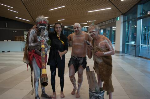 Welcome to country pose